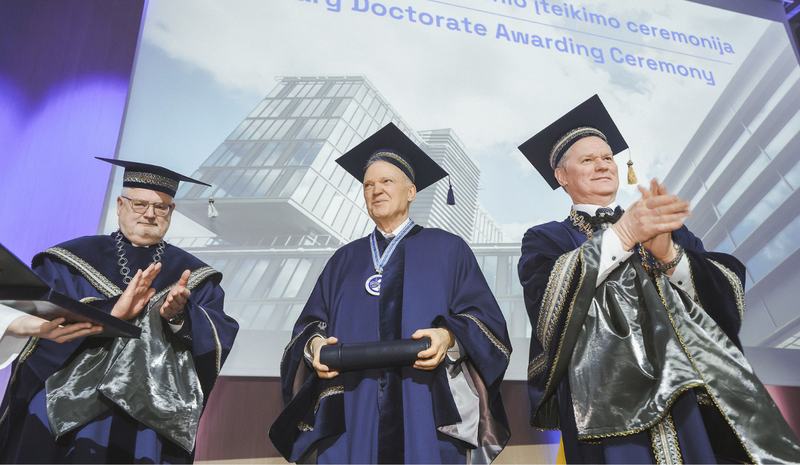 Prof. Hartmutui Pasternakui suteiktas VILNIUS TECH Garbės daktaro vardas